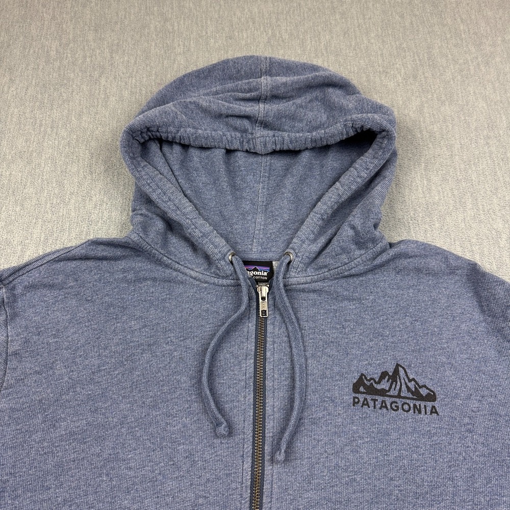 Patagonia Hoodie Mens Large Purple Fitz Roy Scope Lightweight Full-Zip Hoody - Picture 3 of 14